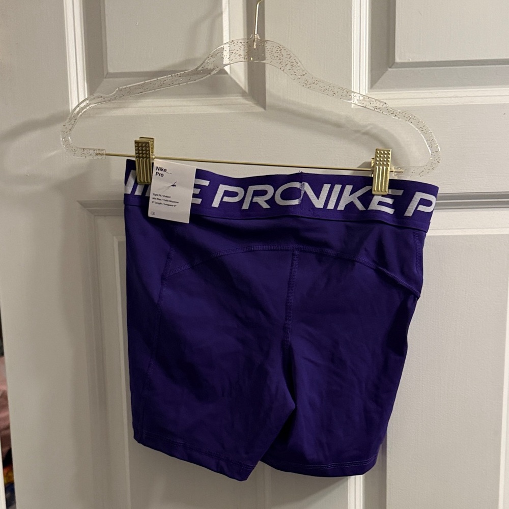 Nike pro Women's Deep Purple 5” Bike Shorts